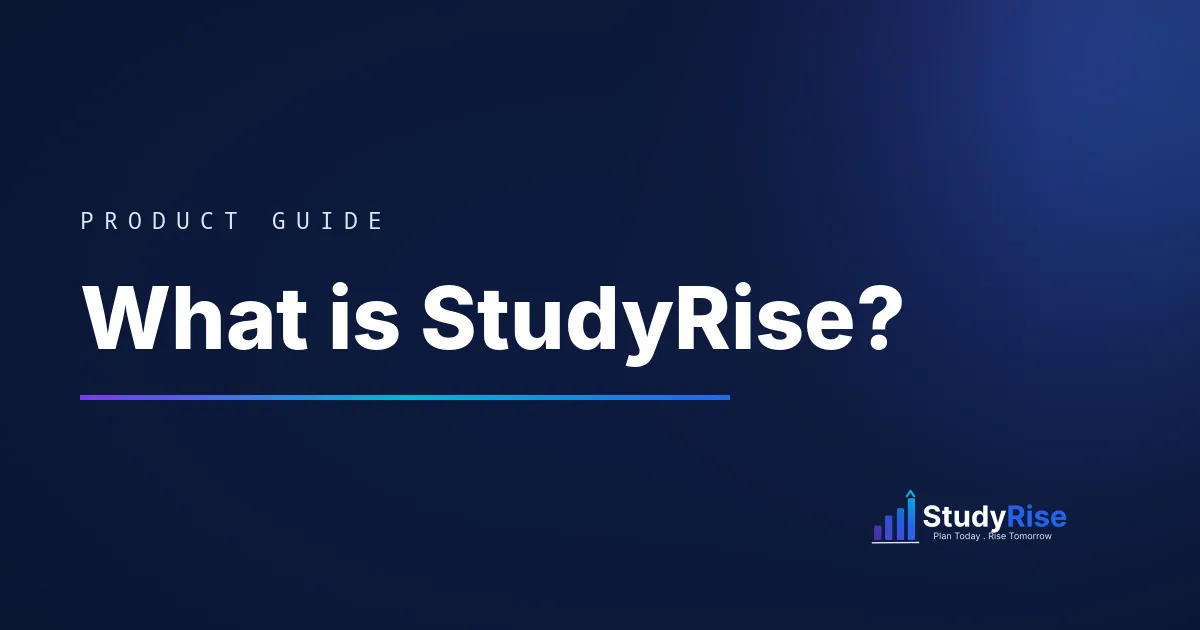 What is StudyRise — the smart study planner